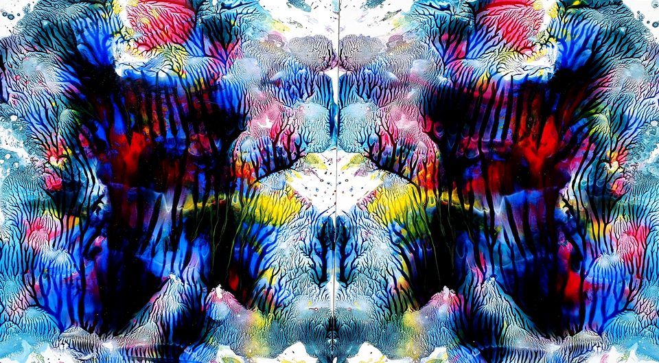 Kağıt Üzerine Akrilik Boya 30x60 cm İkilikler V 2021