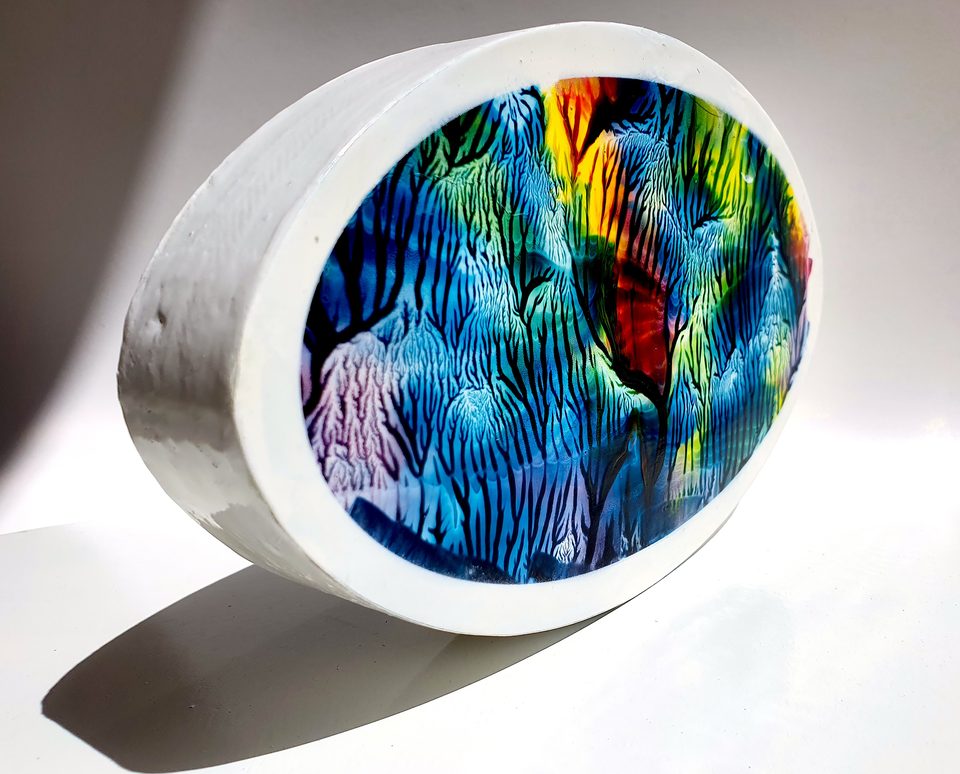 MDF Üzerine Akrilik Boya 15x25 cm Denge 11.1 2021