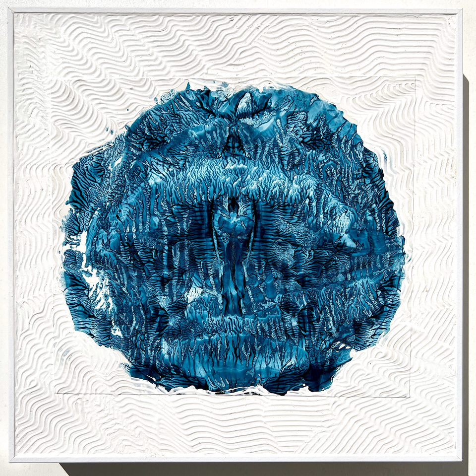 Duralit Üzerine Akrilik 35x35cm Daire 2024