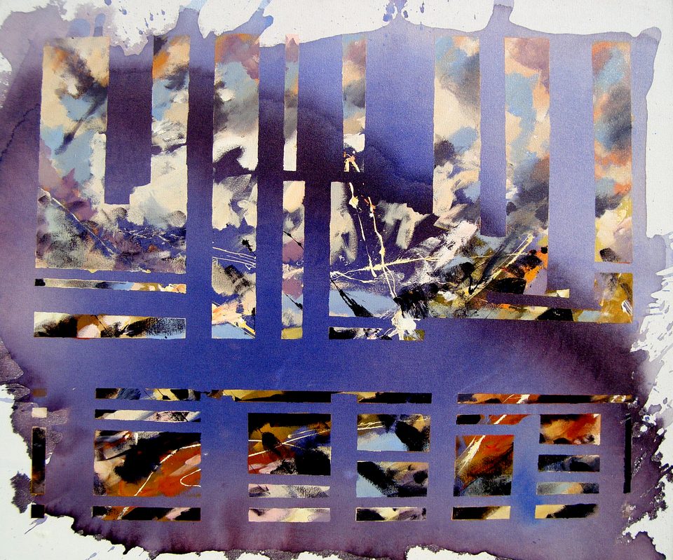 Tual Üzerine Akrilik 'Pencere' 100x120cm 2009