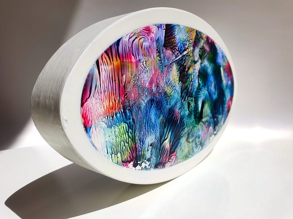 MDF Üzerine Akrilik Boya 15x25 cm Denge 12 2021jpg