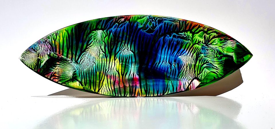 MDF Üzerine Akrilik Boya 15x30 cm Göz 2 20 2021