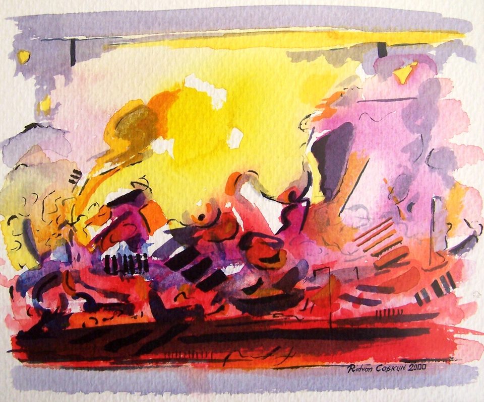 Kağıt üzerine suluboya 20x30cm 2000