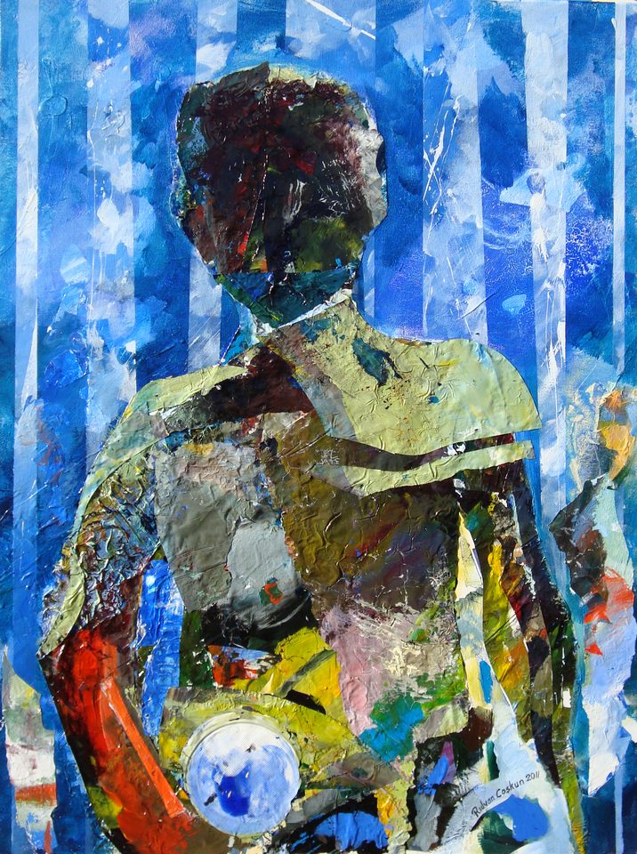 Tuval Üzerine Akrilik 'Gölge Beden' 70x50cm 2010