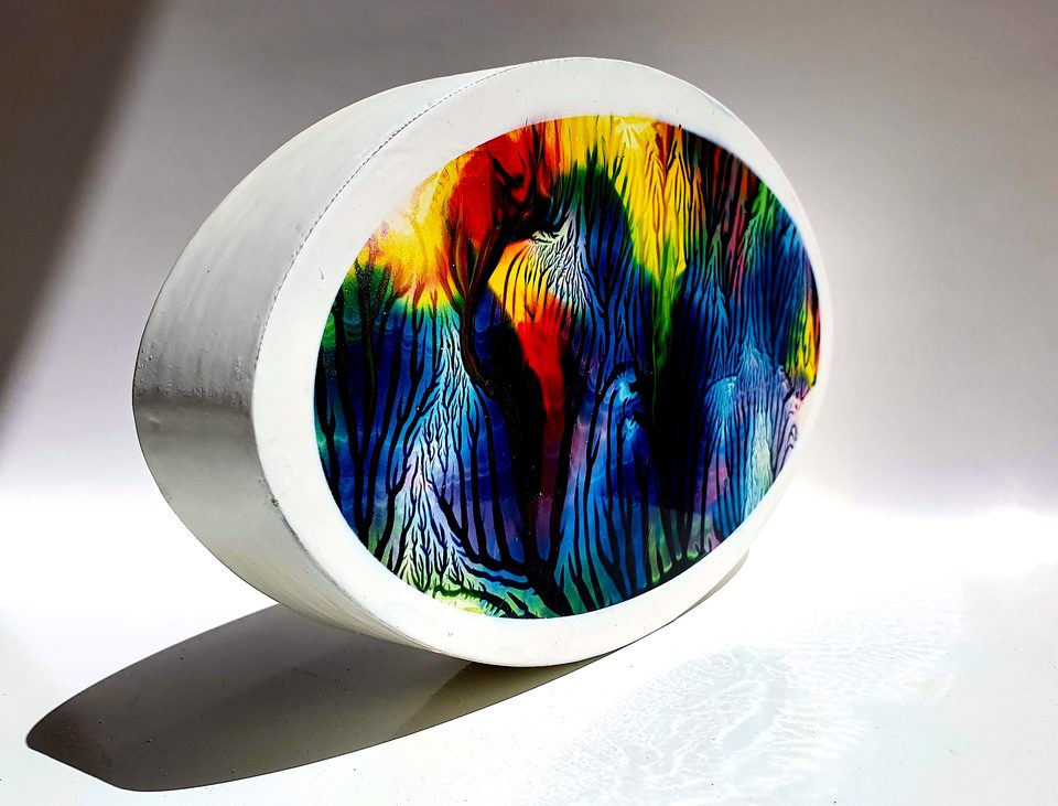 MDF Üzerine Akrilik Boya 15x25 cm Denge 8.1 2021