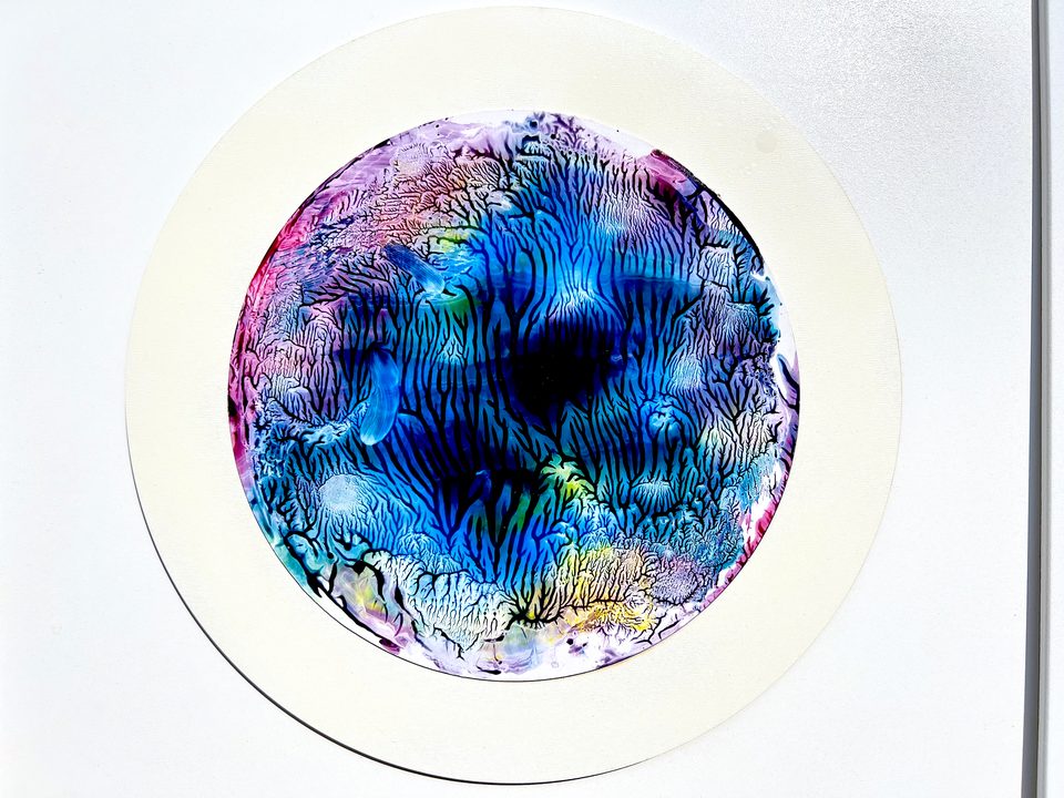 Duralit Üzerine Akrilik 30x30 cm Resif II 2024