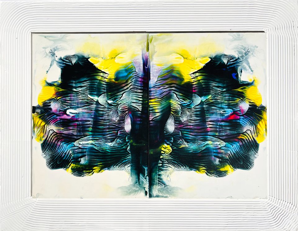 Duralit Üzerine Akrilik 30x400cm Kelebek 2024