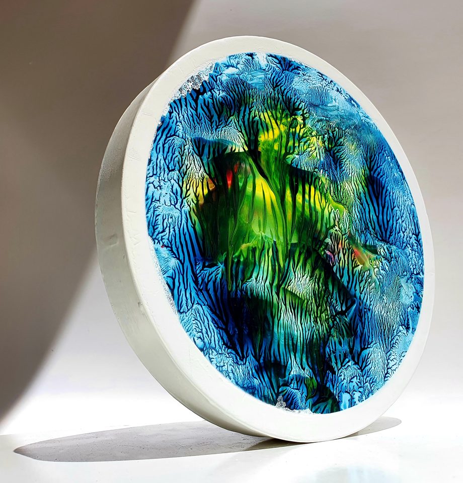 MDF Üzerine Akrilik Boya 25x25 cm Denge 6.1 2021