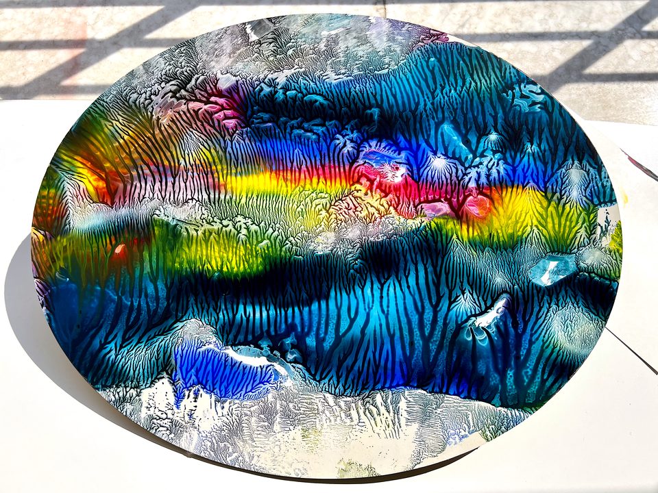 Duralit Üzerine Akrilik 60x80cm Doğanın Kalbi 2024