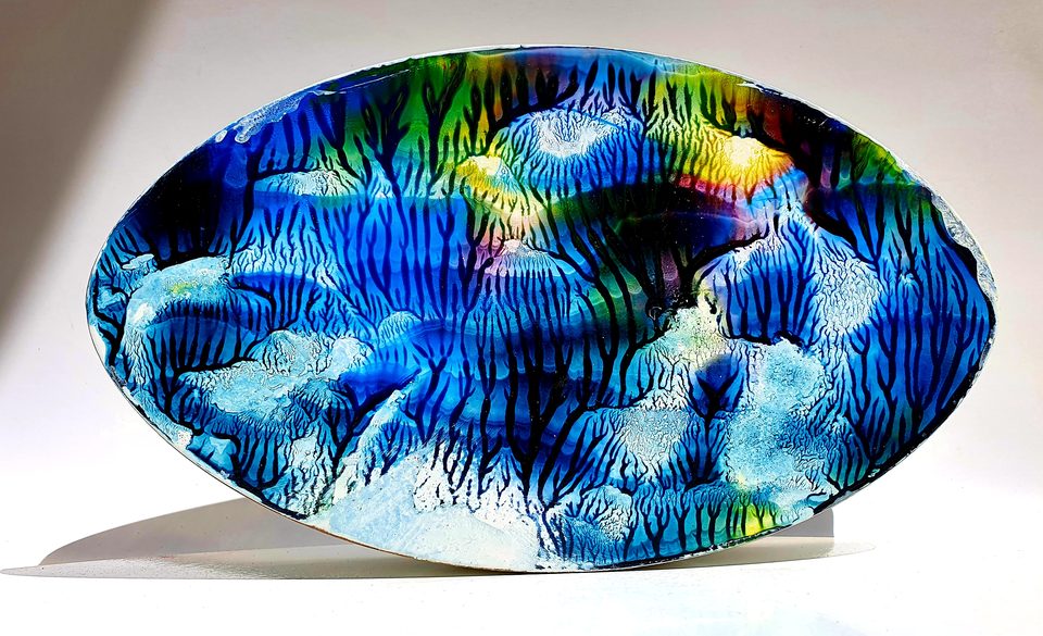 MDF Üzerine Akrilik Boya 15x25 cm Denge 16 2021