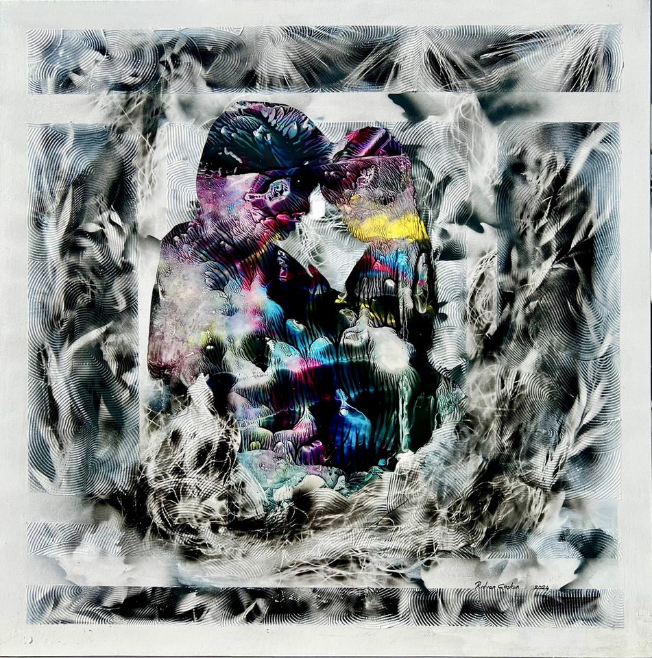 Tuval Üzerine Akrilik 100x100cm Anne Çocuk 2024