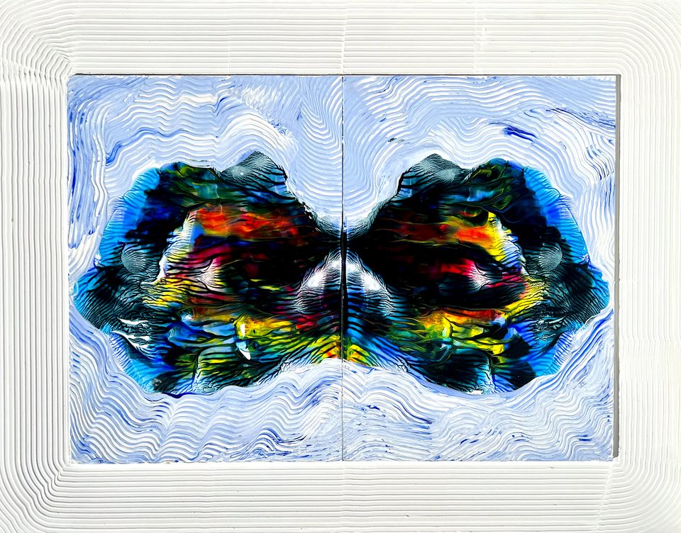 Duralit Üzerine Akrilik 30x40 cm Yansımalar 2024