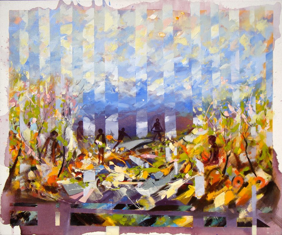 Tuval Üzerine Akrilik 'Arka Bahçe II' 100x120cm 2009