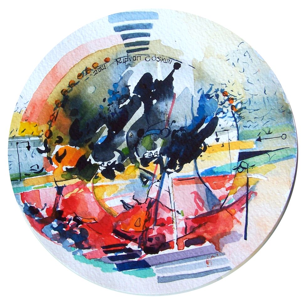 25.1 saat İçinden 'Denizdeki Güzel' 20x20cm 2001