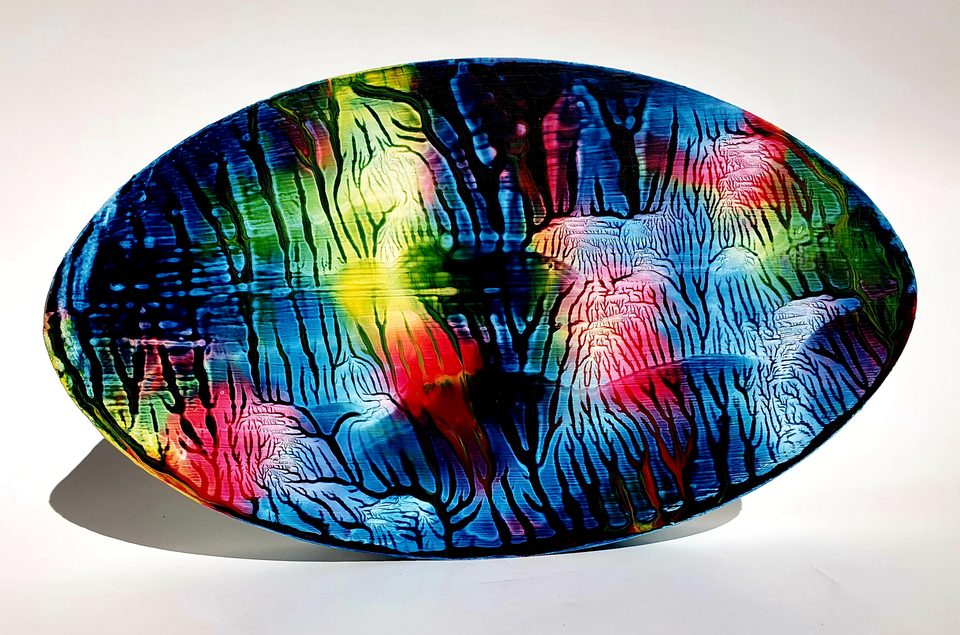 MDF Üzerine Akrilik Boya 15x25 cm Denge 4 2021