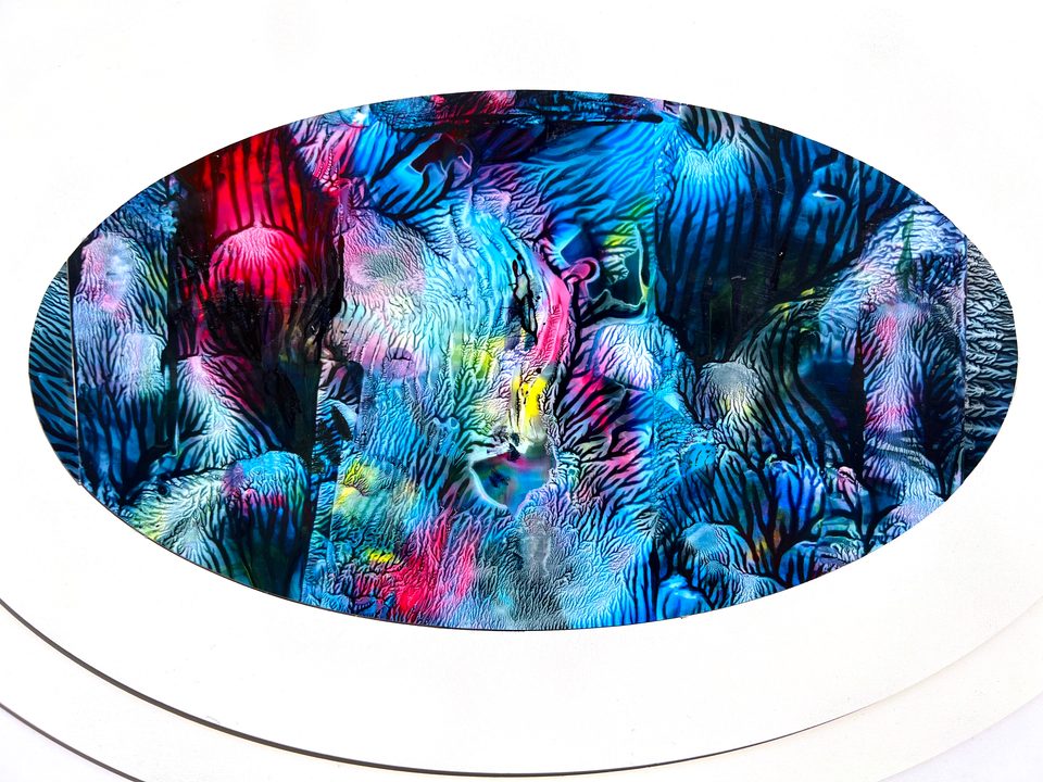 Duralit Üzerine Akrilik 25x50 cm Resif 2024