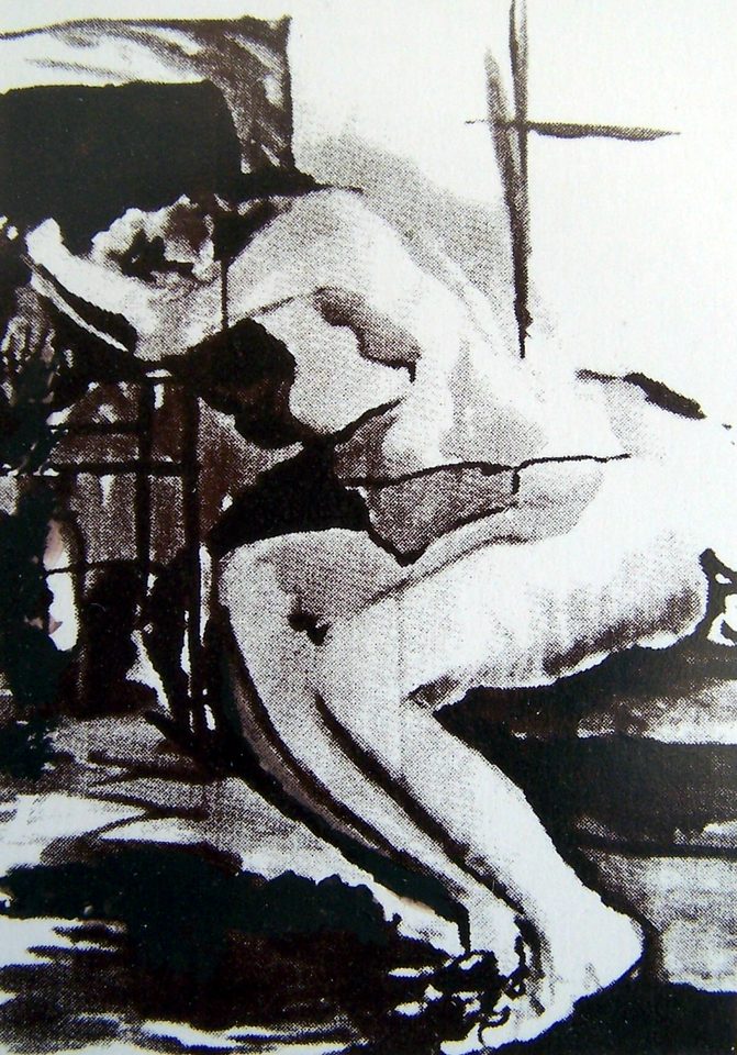 Serigrafi 'Model' 15x15cm 2001