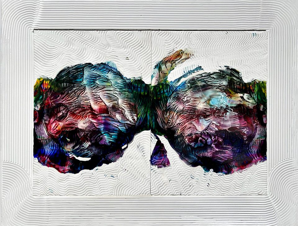 Duralit Üzerine Akrilik 30x40 cm Yansımalar II 2024