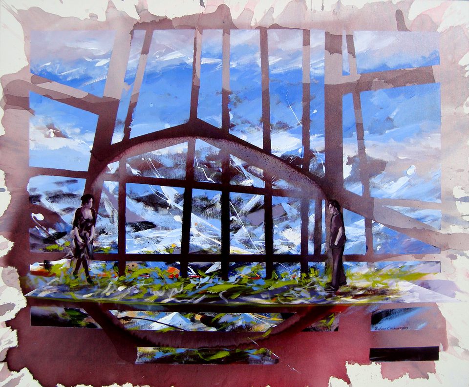 Tual Üzerine Akrilik 'Buluşma' 100x120cm 2009