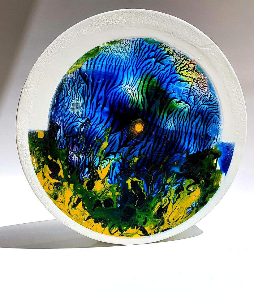 MDF Üzerine Akrilik Boya 25x25 cm Denge 13 2021