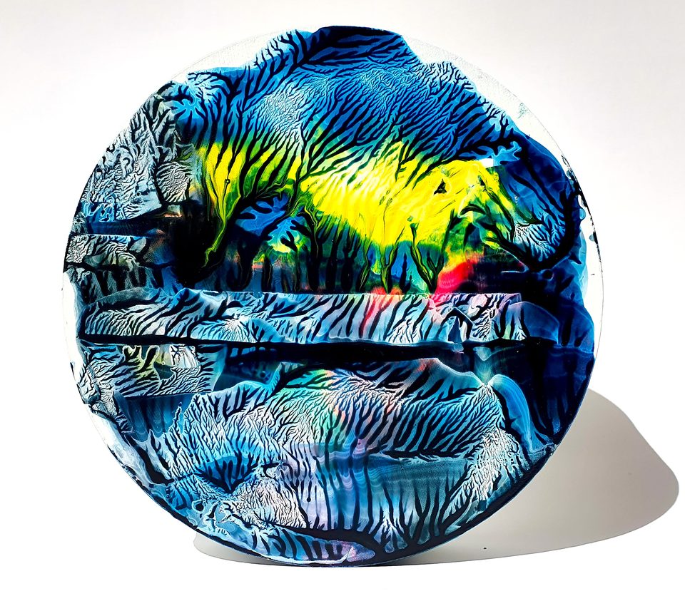 MDF Üzerine Akrilik Boya 25x25 cm Denge 8 2021