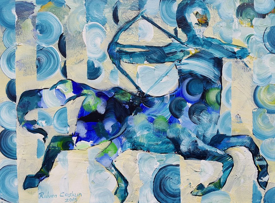 Tuval Üzerine Akrilik 'Centor' 35x50 cm 2015