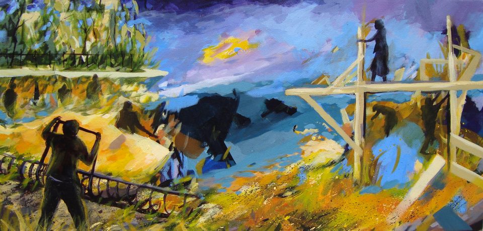 Tuval Üzerine Akrilik 'Köprü' 63x115cm 2008