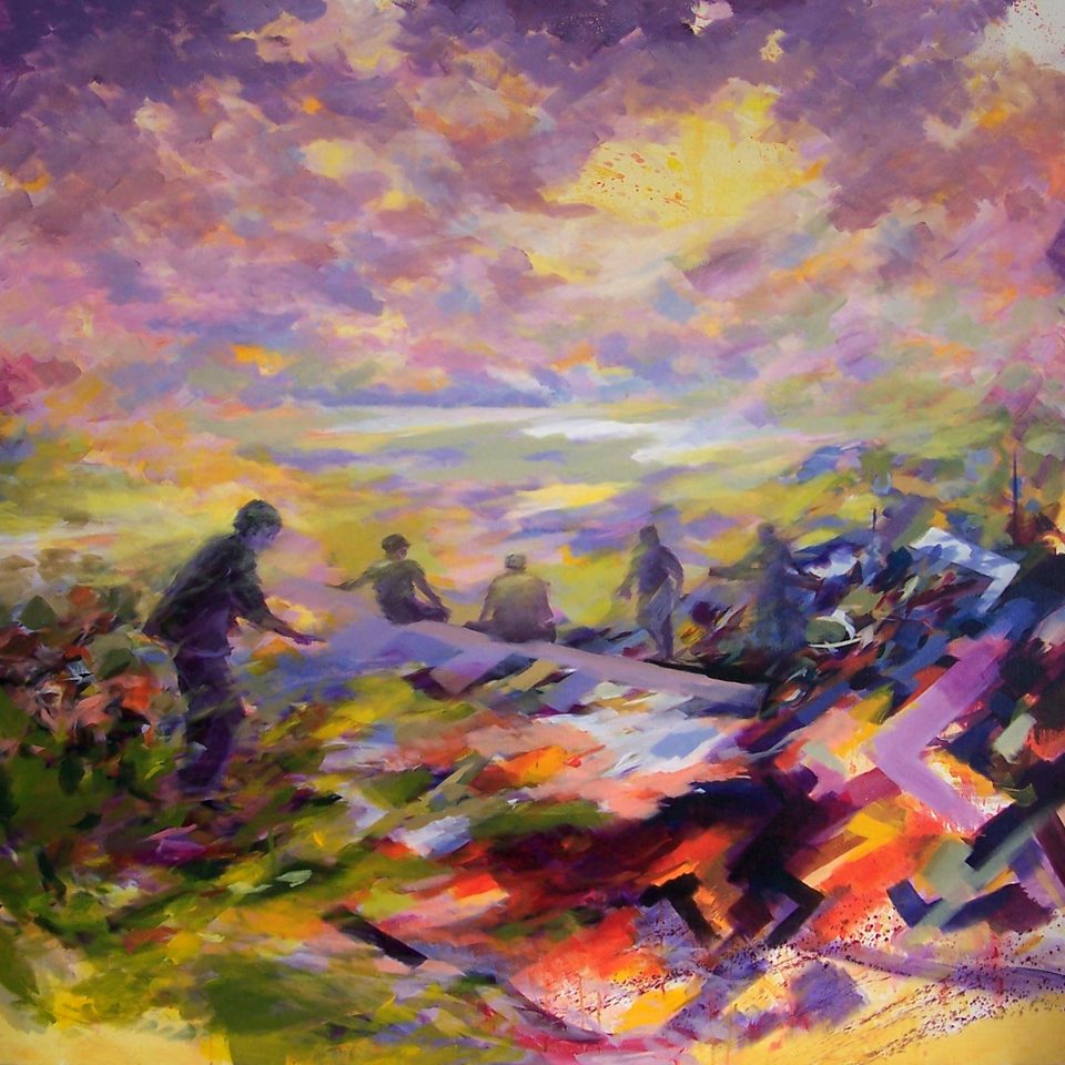 Tuval Üzerine Akrilik 'İş zamanı' 150x150cm 2007