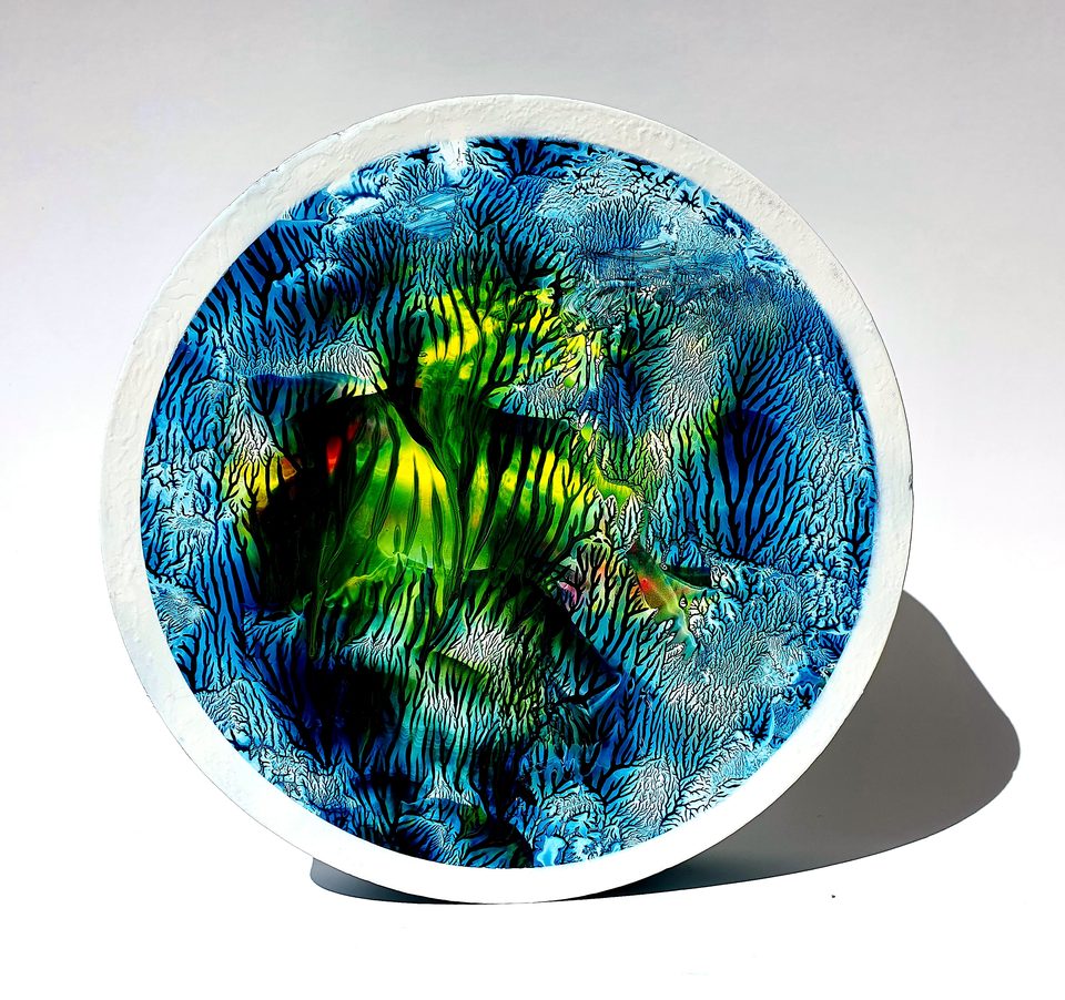 MDF Üzerine Akrilik Boya 25x25 cm Denge 6 2021