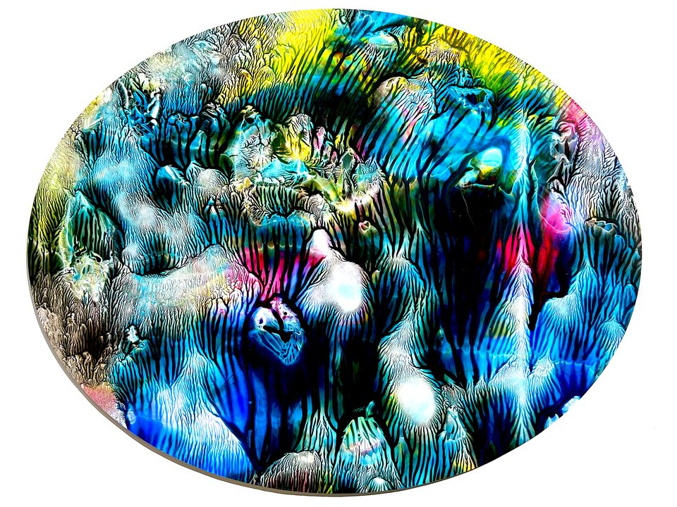 Duralit Üzerine Akrilik 60x80cm Doğanın Kalbi III 2024