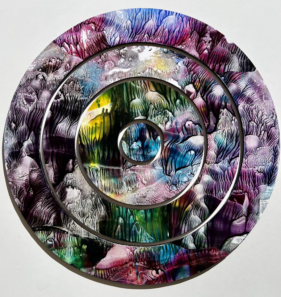 Duralit Üzerine Akrilik 80x80cm Dünya 2024