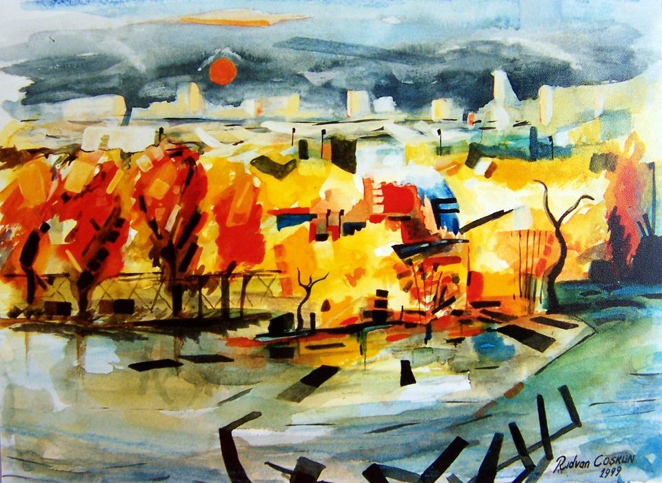 Kağıt üzerine suluboya 20x30cm 1999