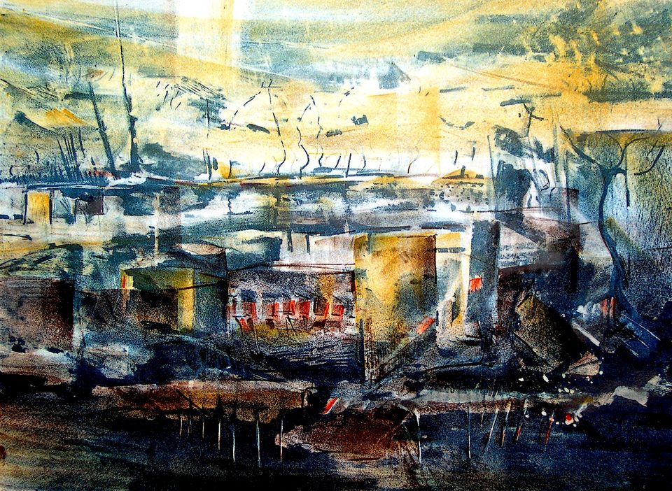 Taşbaskı 'Yansima' I 40x60cm 1996