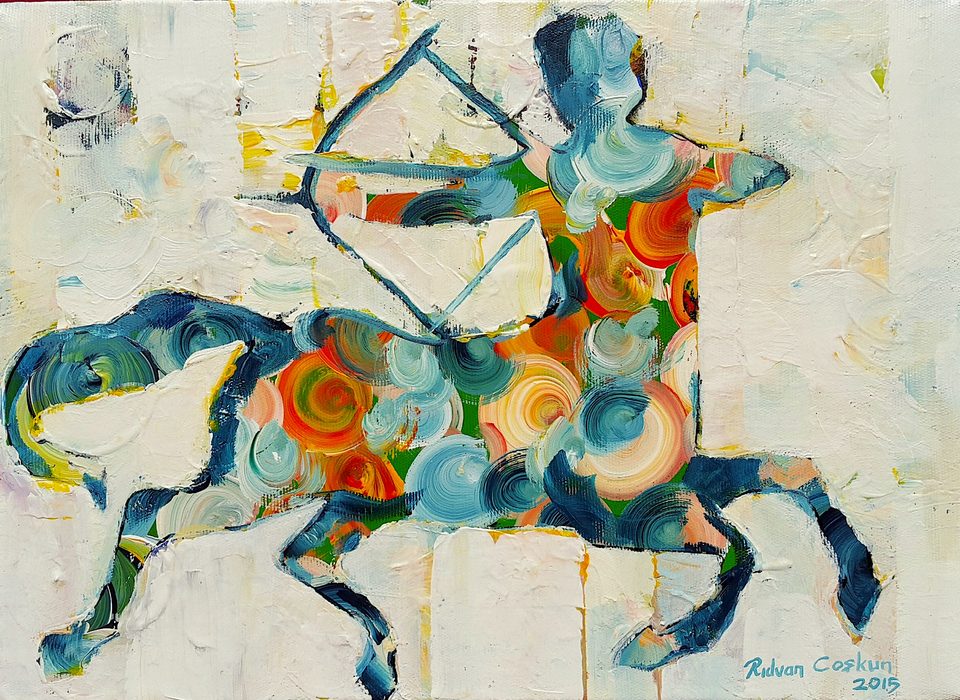 Tuval Üzerine Akrilik 'Centor '2 35x50 cm 2015