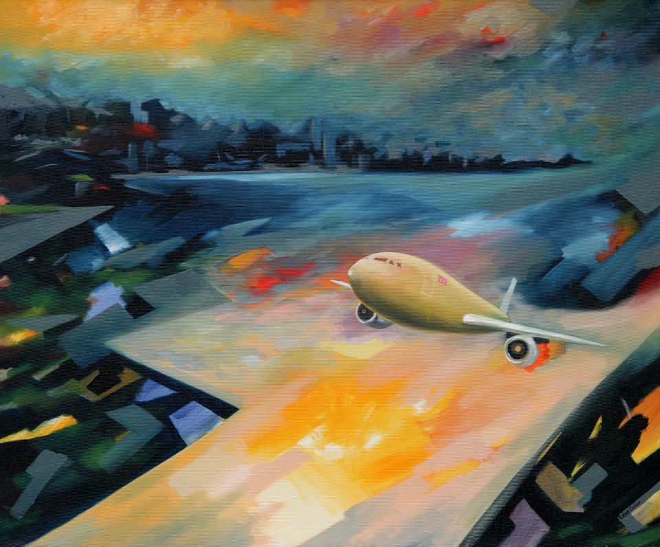 Tuval Üzerine Akrilik Uçak 120x145cm 2004