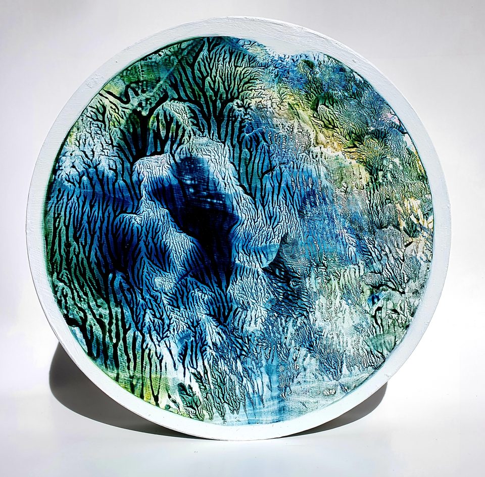 MDF Üzerine Akrilik Boya 25x25 cm Denge 1 2021