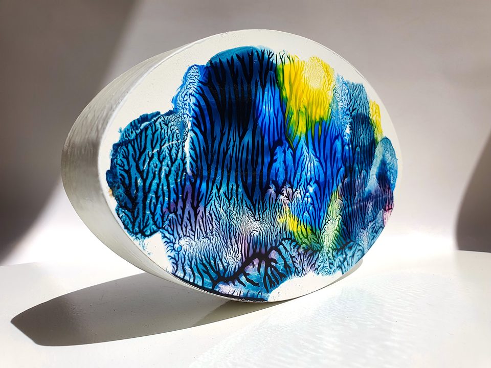 MDF Üzerine Akrilik Boya 15x25 cm Denge 15.1 2021