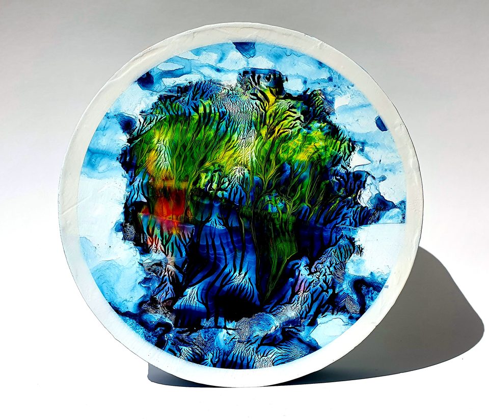 MDF Üzerine Akrilik Boya 25x25 cm Denge 19 2021