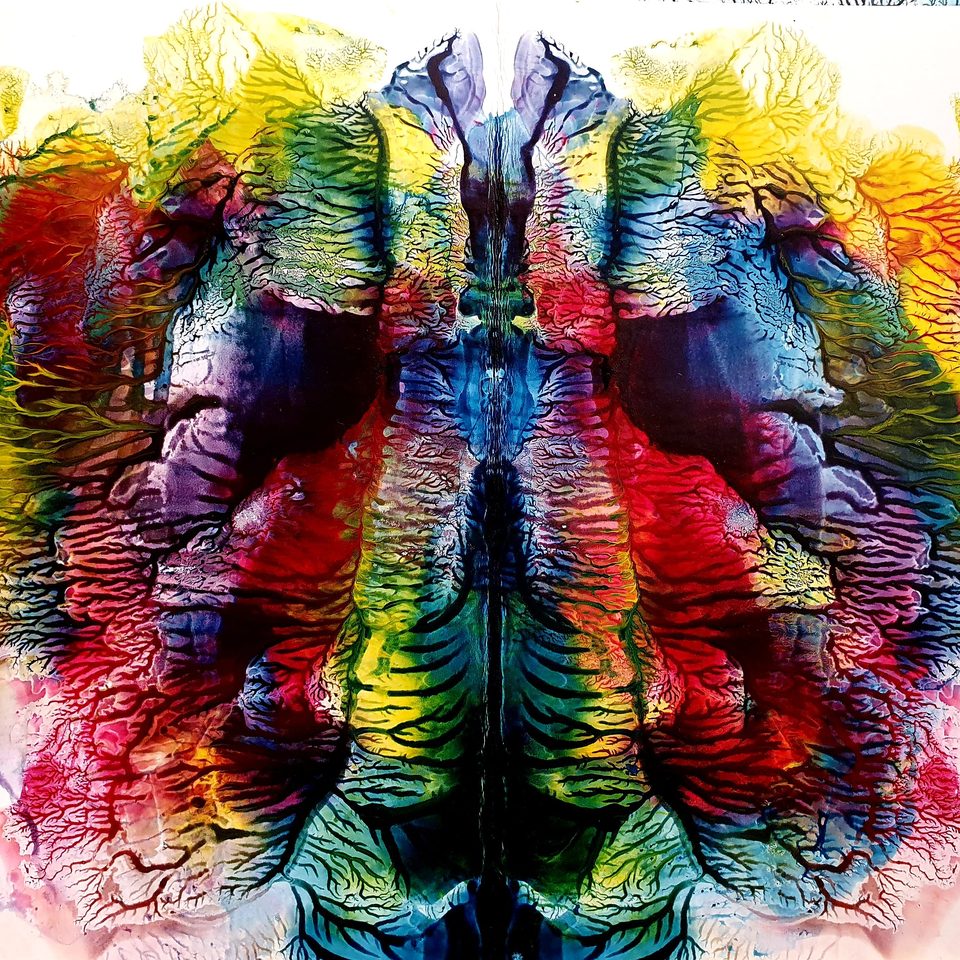 Kağıt Üzerine Akrilik Boya 25x25cm Kral 2021